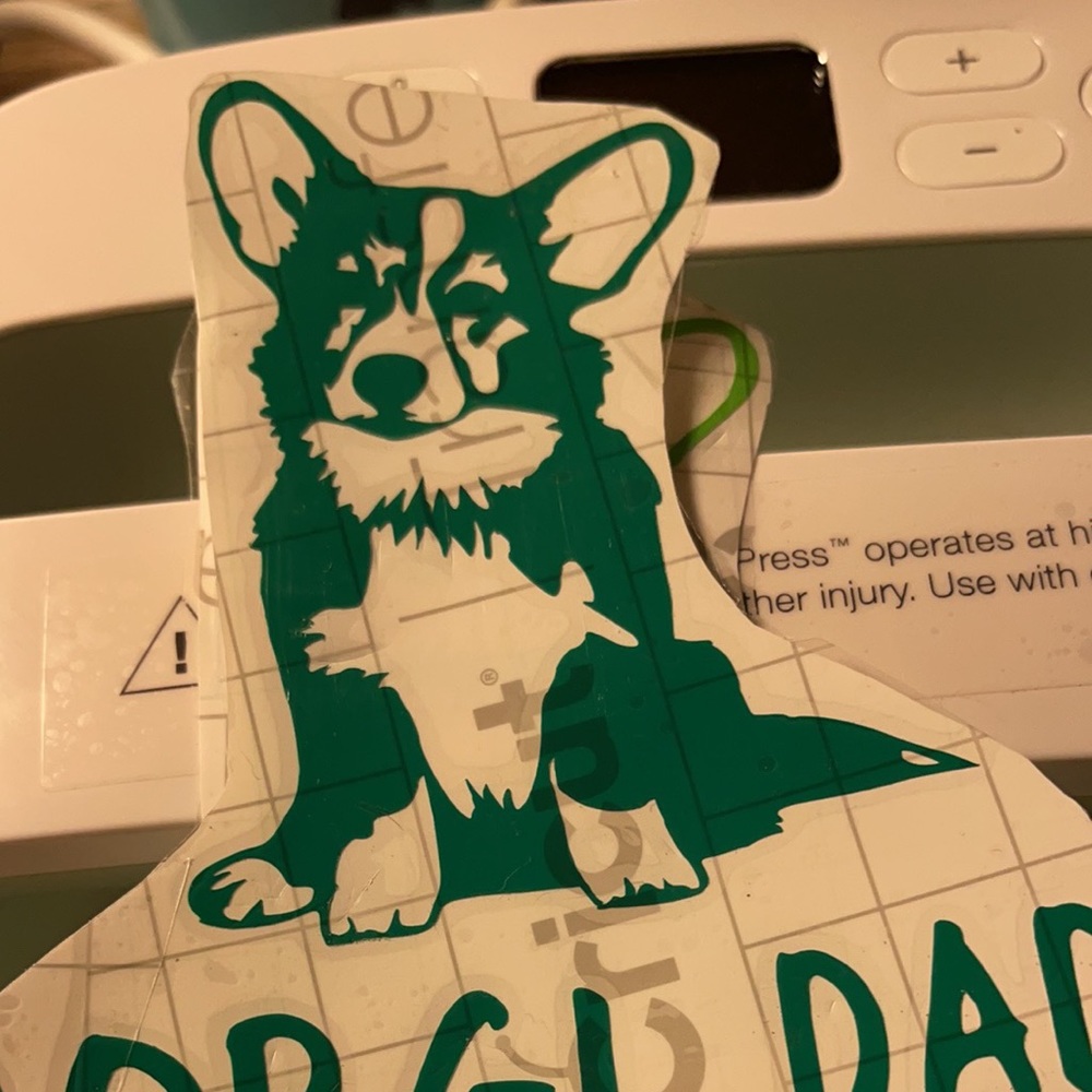 Vinyl Decal Corgi